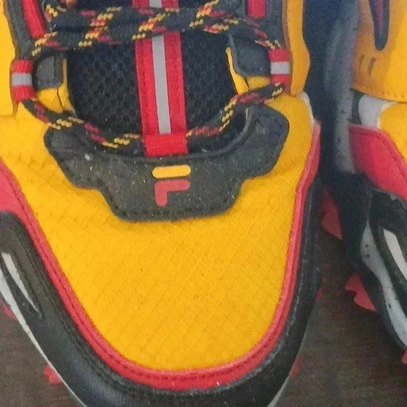 Fila sneakers..beautiful tropical colors...worn once..smoke free home - Picture 3 of 7